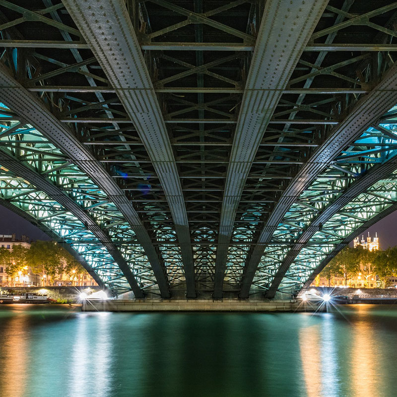 Pont de l'Université ex pont des Facultés, Lyon, France